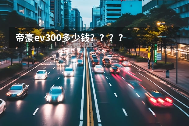 帝豪ev300多少钱？？？？