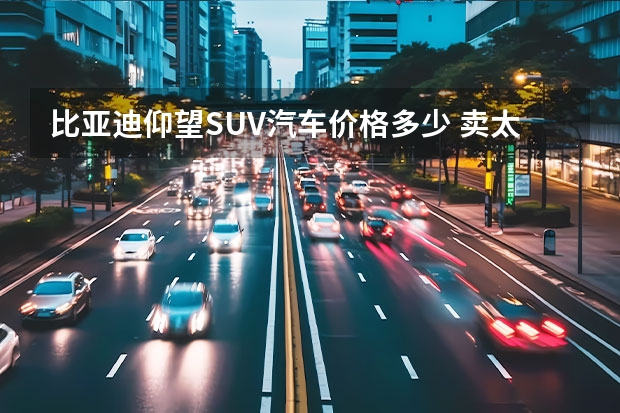 比亚迪仰望SUV汽车价格多少 卖太贵还是卖便宜了，比亚迪百万级SUV到底值不值？