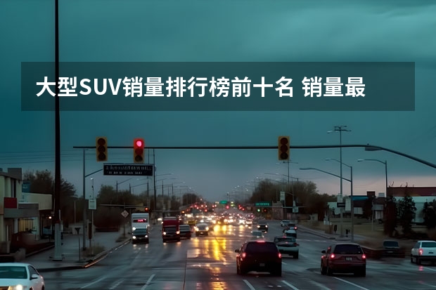 大型SUV销量排行榜前十名 销量最好的suv汽车前十位
