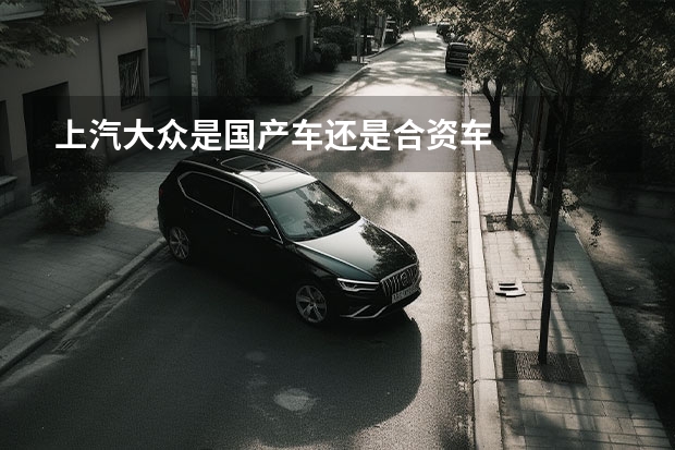 上汽大众是国产车还是合资车