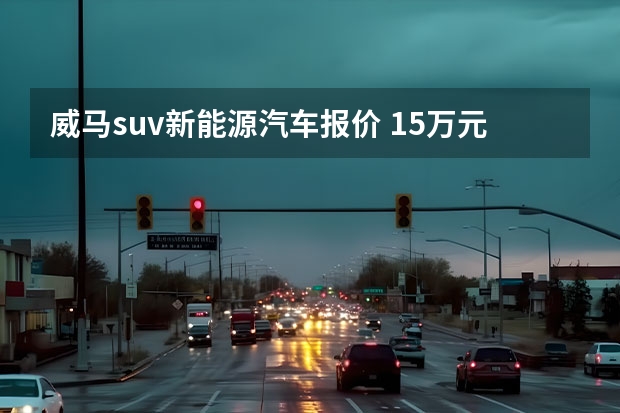 威马suv新能源汽车报价 15万元预算买电动汽车您要SUV还是轿车？