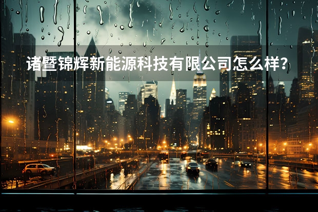 诸暨锦辉新能源科技有限公司怎么样？