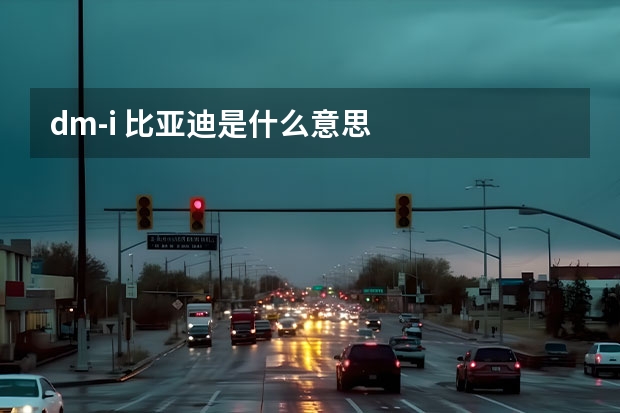 dm-i 比亚迪是什么意思