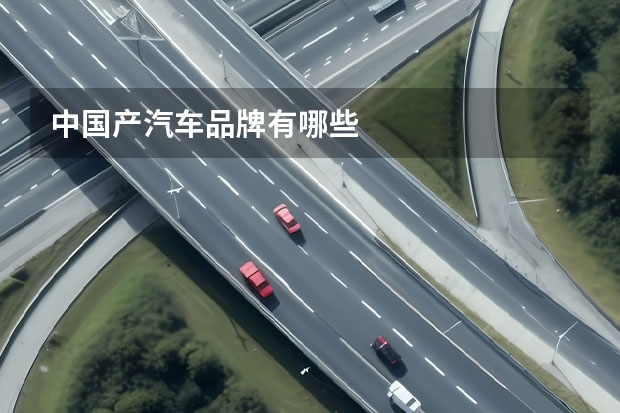 中国产汽车品牌有哪些