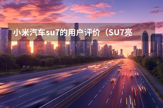 小米汽车su7的用户评价（SU7亮相，小米打响“价值战”）