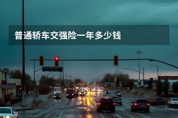 普通轿车交强险一年多少钱