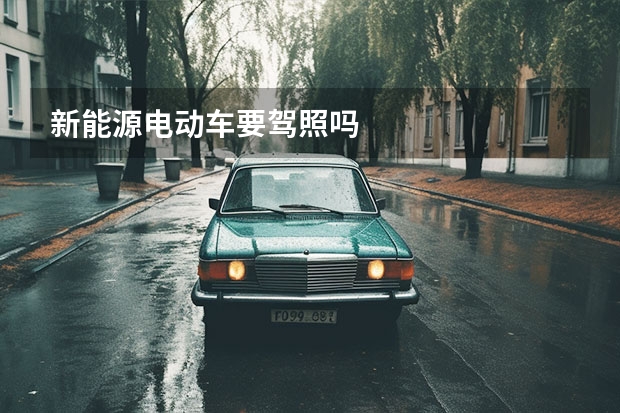 新能源电动车要驾照吗