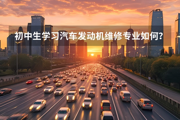 初中生学习汽车发动机维修专业如何?