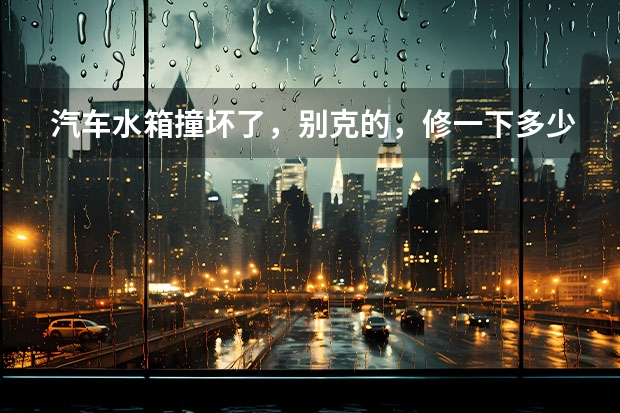 汽车水箱撞坏了，别克的，修一下多少钱