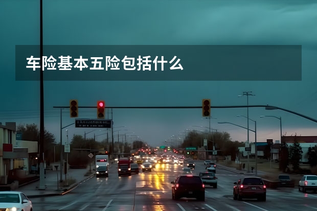 车险基本五险包括什么