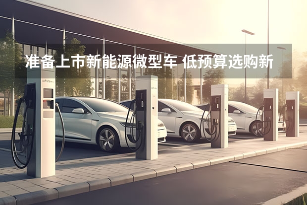 准备上市新能源微型车 低预算选购新能源不用愁
