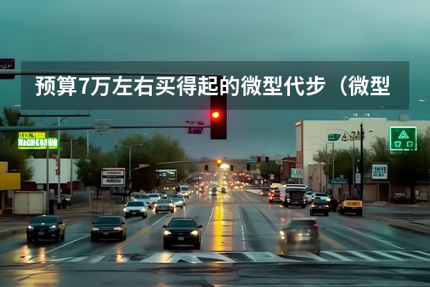 预算7万左右买得起的微型代步（微型车排行榜前十名？）