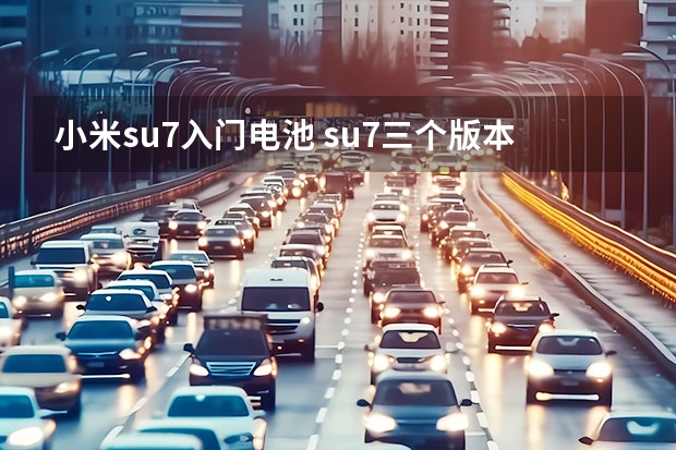 小米su7入门电池 su7三个版本区别