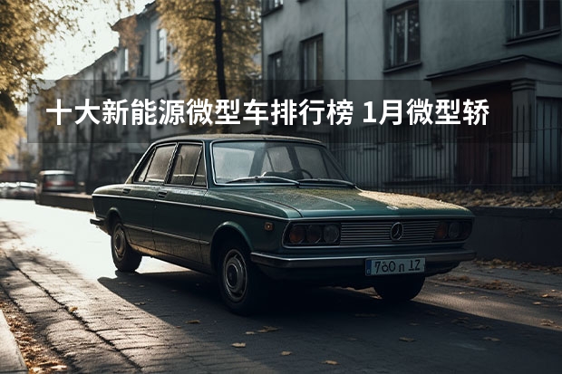 十大新能源微型车排行榜 1月微型轿车销量排行榜 五菱宏光MINI?EV第一，欧拉白猫上榜