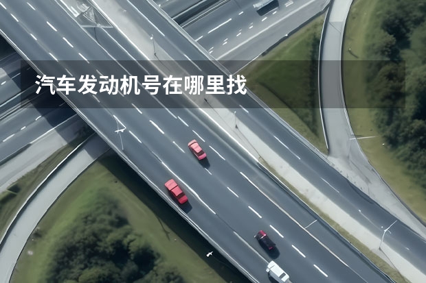 汽车发动机号在哪里找