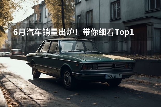6月汽车销量出炉！带你细看Top10(4-1) 四月五菱缤果销量飙升，秦PLUSDM-i继续领跑A级市场
