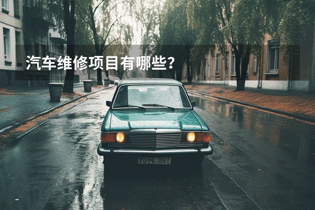 汽车维修项目有哪些？