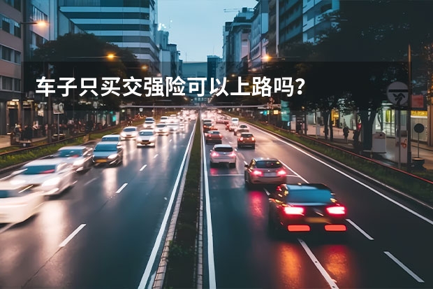 车子只买交强险可以上路吗？