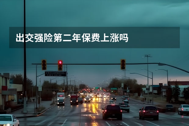 出交强险第二年保费上涨吗