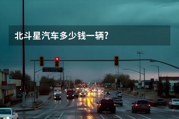 北斗星汽车多少钱一辆?