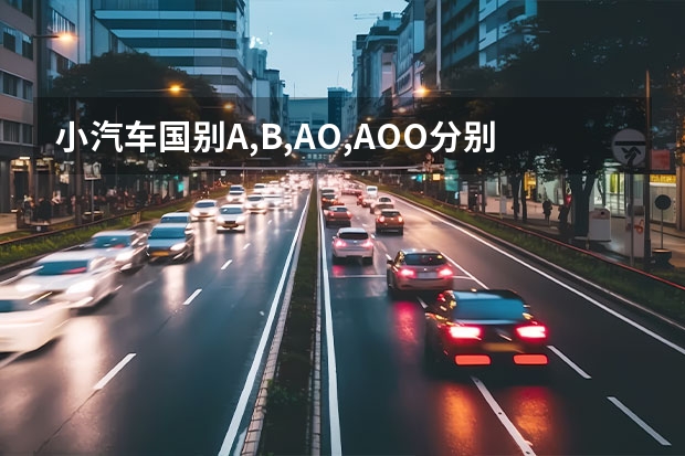 小汽车国别A,B,AO,AOO分别代表什么意思
