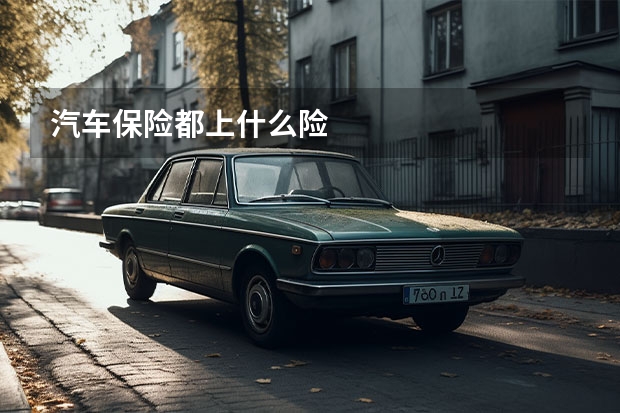 汽车保险都上什么险