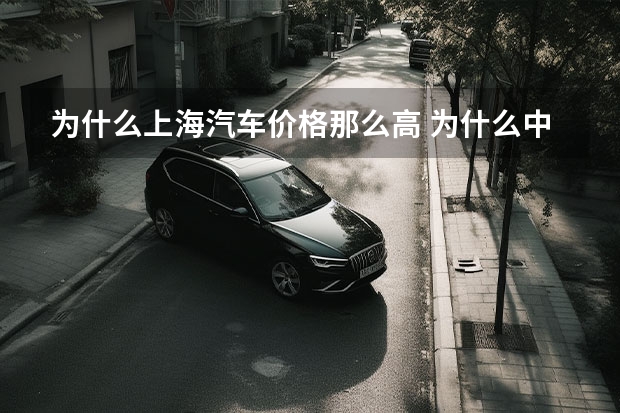 为什么上海汽车价格那么高 为什么中国的汽车价格那么高