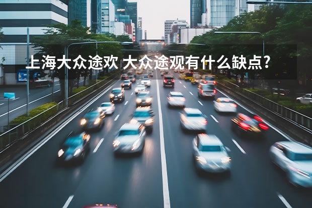 上海大众途欢 大众途观有什么缺点?
