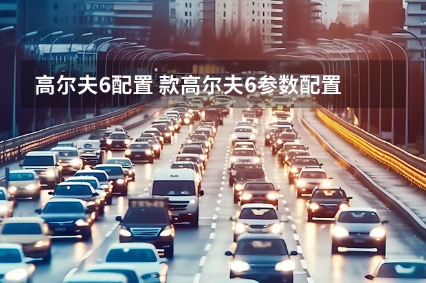 高尔夫6配置 款高尔夫6参数配置