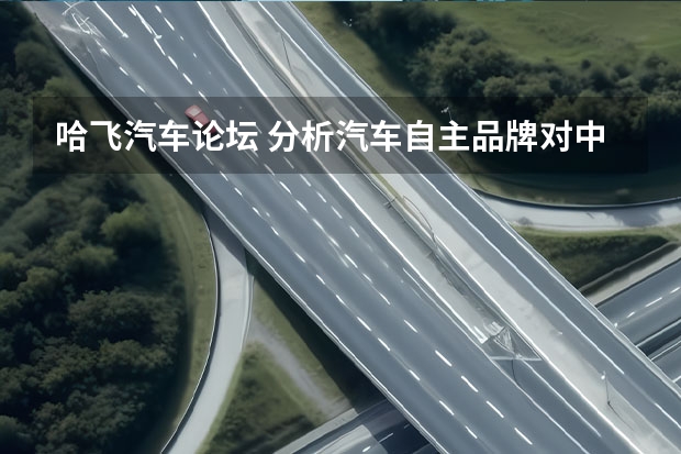 哈飞汽车论坛 分析汽车自主品牌对中国汽车工业的影响