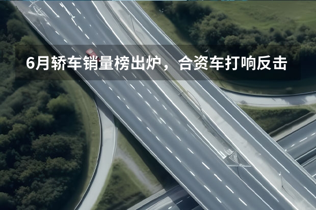 6月轿车销量榜出炉，合资车打响反击战，轩逸夺冠（6月中级车销量排名出炉，凯美瑞力压Model 3夺冠）