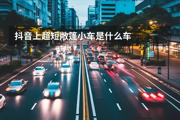 抖音上超短敞篷小车是什么车