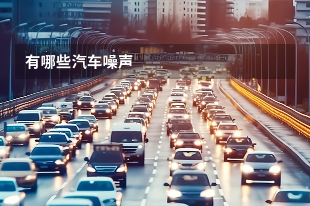 有哪些汽车噪声