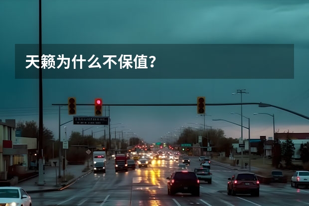 天籁为什么不保值？