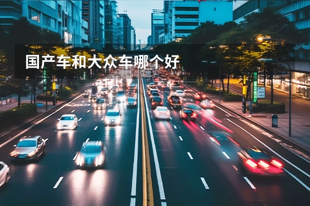 国产车和大众车哪个好