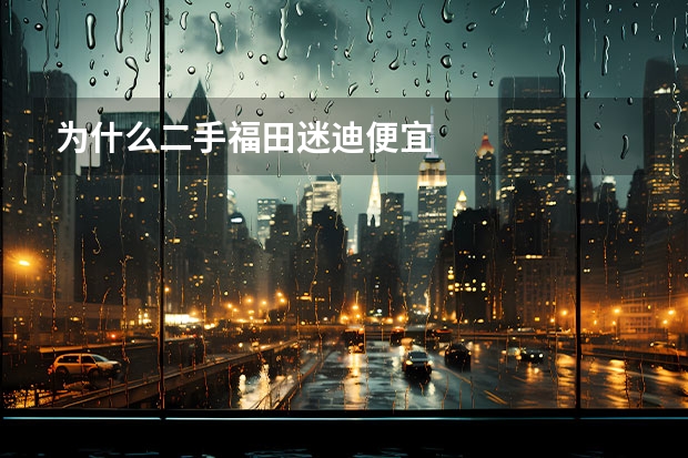 为什么二手福田迷迪便宜