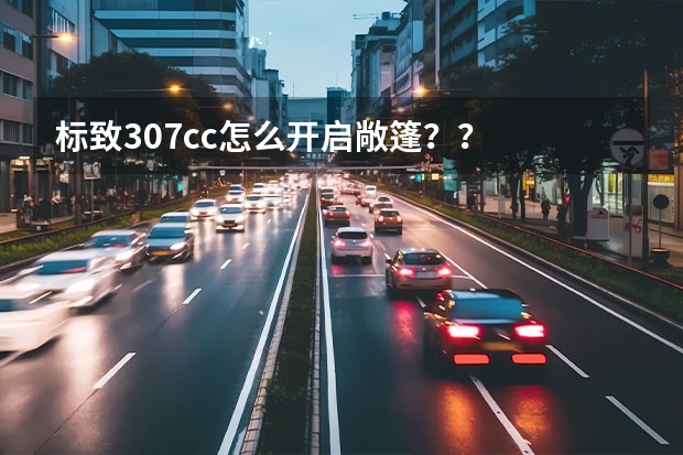标致307cc怎么开启敞篷？？